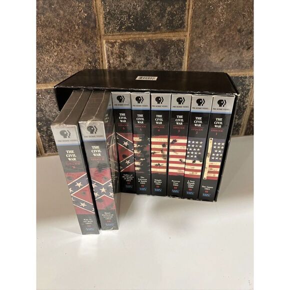 Civil War , PBS Video, 9 VHS Tape Set US History, teachers, History Collectors. - Picture 5 of 6